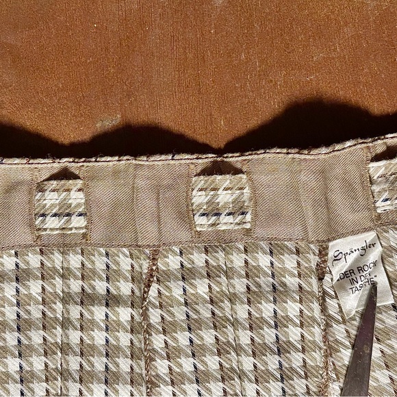 Vintage Spangler Pleated Button Front Skirt - Picture 8 of 8